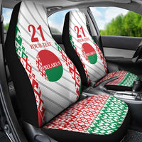 Belarus Football Custom Car Seat Cover Rushnyk Pattern