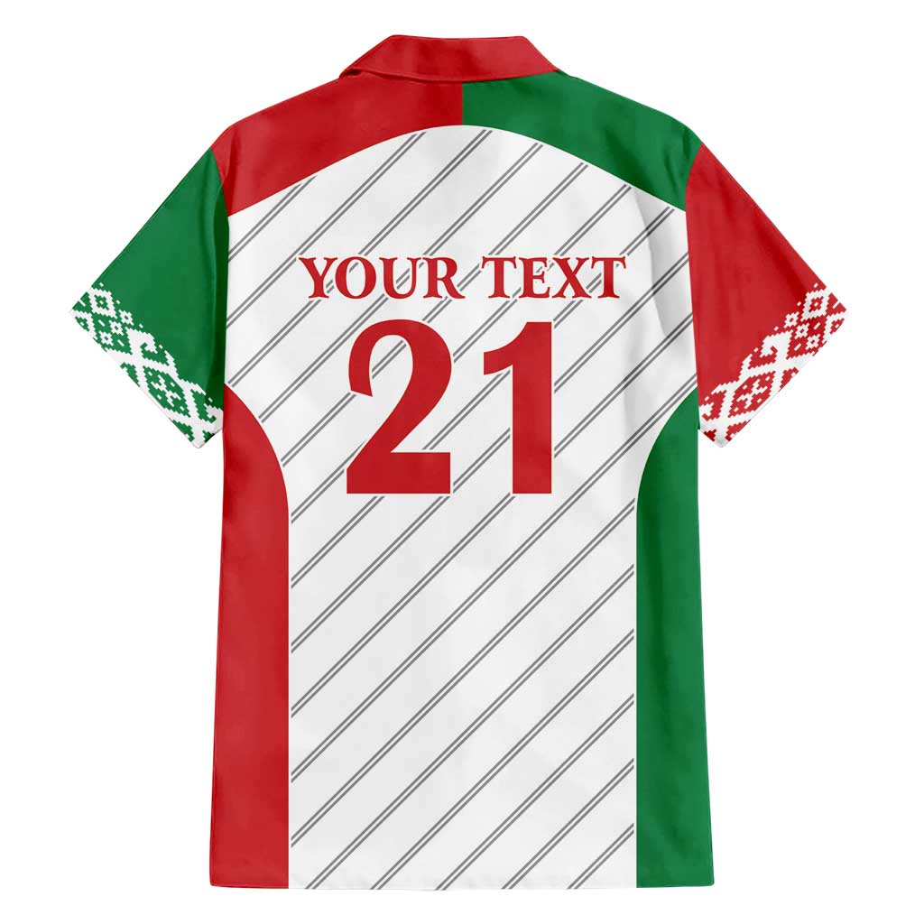 Belarus Football Custom Family Matching Short Sleeve Bodycon Dress and Hawaiian Shirt Rushnyk Pattern