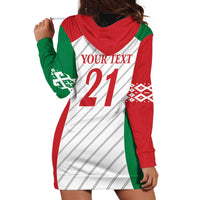Belarus Football Custom Hoodie Dress Rushnyk Pattern