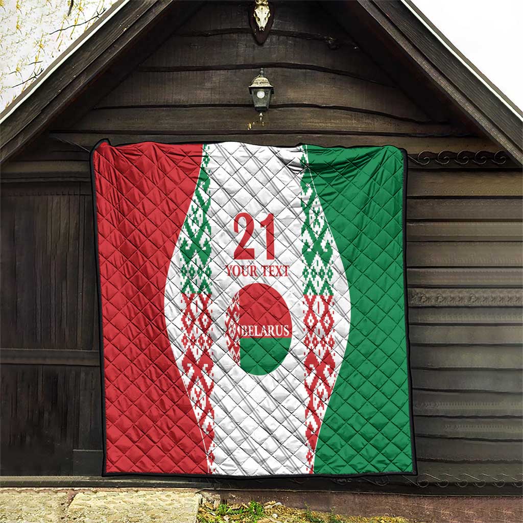 Belarus Football Custom Quilt Rushnyk Pattern