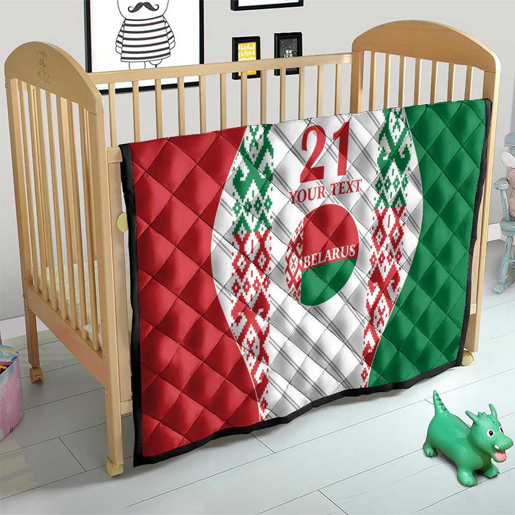 Belarus Football Custom Quilt Rushnyk Pattern