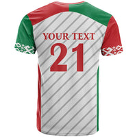 Belarus Football Custom T Shirt Rushnyk Pattern