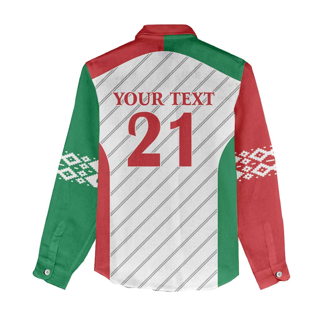 Belarus Football Custom Women Casual Shirt Rushnyk Pattern - Wonder Print Shop