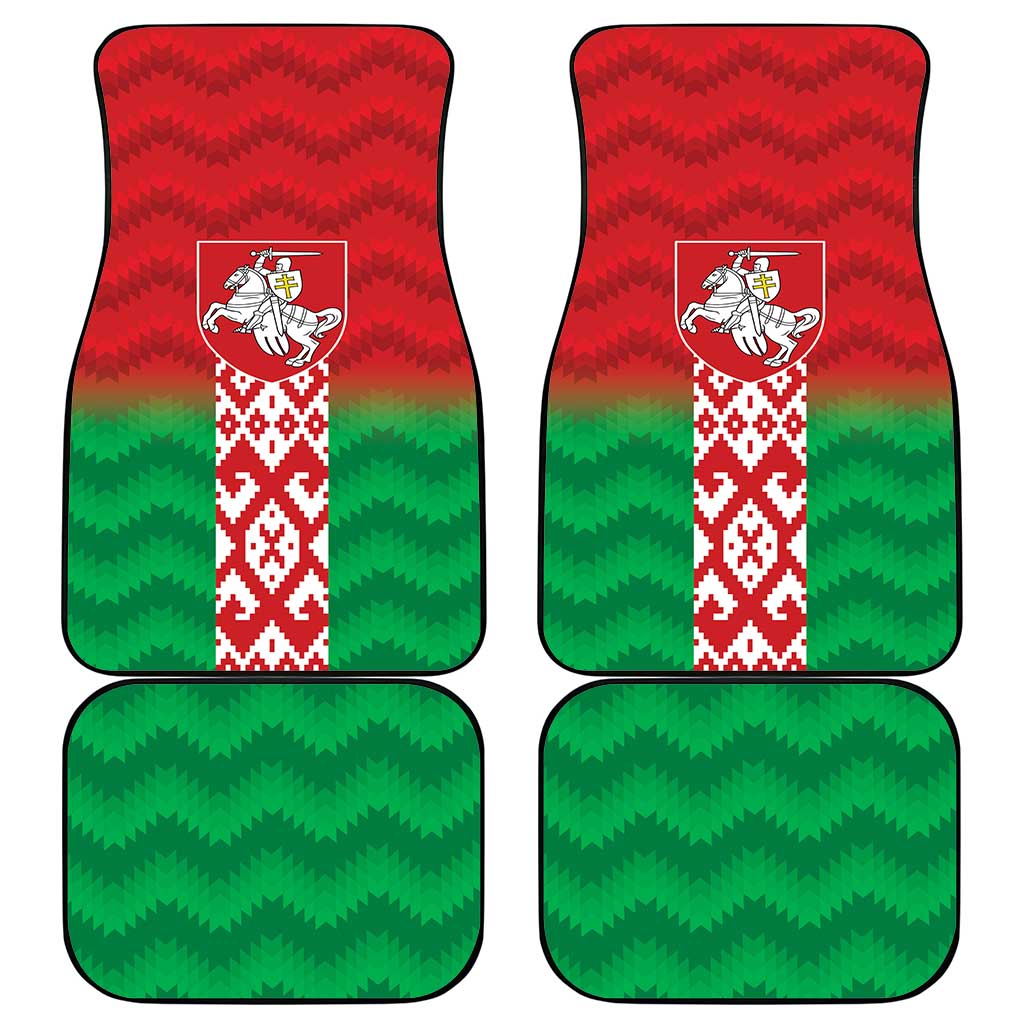 Republic of Belarus Car Mats Pahonia Rushnyk Pattern