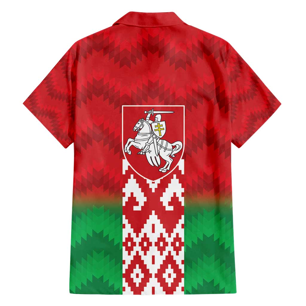 Republic of Belarus Family Matching Puletasi and Hawaiian Shirt Pahonia Rushnyk Pattern
