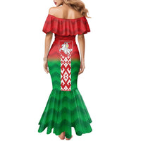 Republic of Belarus Mermaid Dress Pahonia Rushnyk Pattern