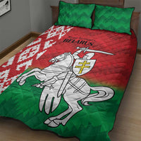Republic of Belarus Quilt Bed Set Pahonia Rushnyk Pattern