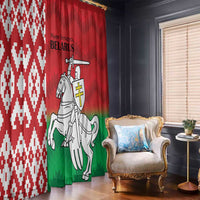 Republic of Belarus Window Curtain Pahonia Rushnyk Pattern - Wonder Print Shop