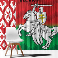 Republic of Belarus Window Curtain Pahonia Rushnyk Pattern - Wonder Print Shop