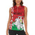 Republic of Belarus Women Sleeveless Polo Shirt Pahonia Rushnyk Pattern - Wonder Print Shop
