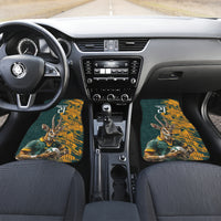 Custom South Africa Rugby Car Mats The Springboks Mascot Sporty Version LT9 - Wonder Print Shop