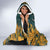 Custom South Africa Rugby Hooded Blanket The Springboks Mascot Sporty Version