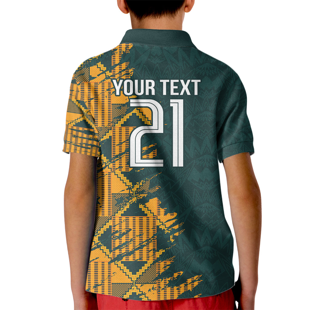 Custom South Africa Rugby Kid Polo Shirt The Springboks Mascot Sporty Version - Wonder Print Shop