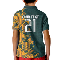 Custom South Africa Rugby Kid Polo Shirt The Springboks Mascot Sporty Version - Wonder Print Shop