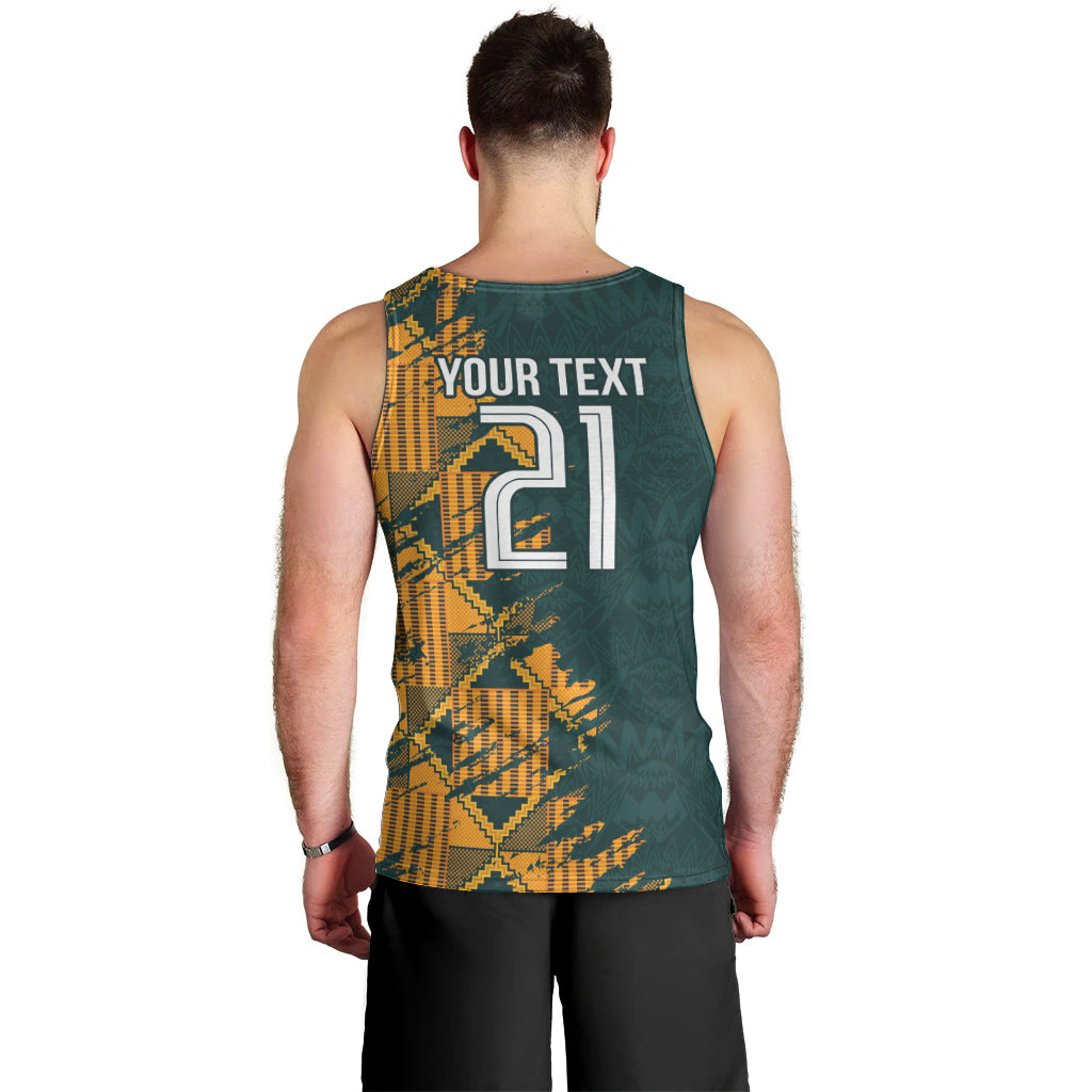 Custom South Africa Rugby Men Tank Top The Springboks Mascot Sporty Version - Wonder Print Shop