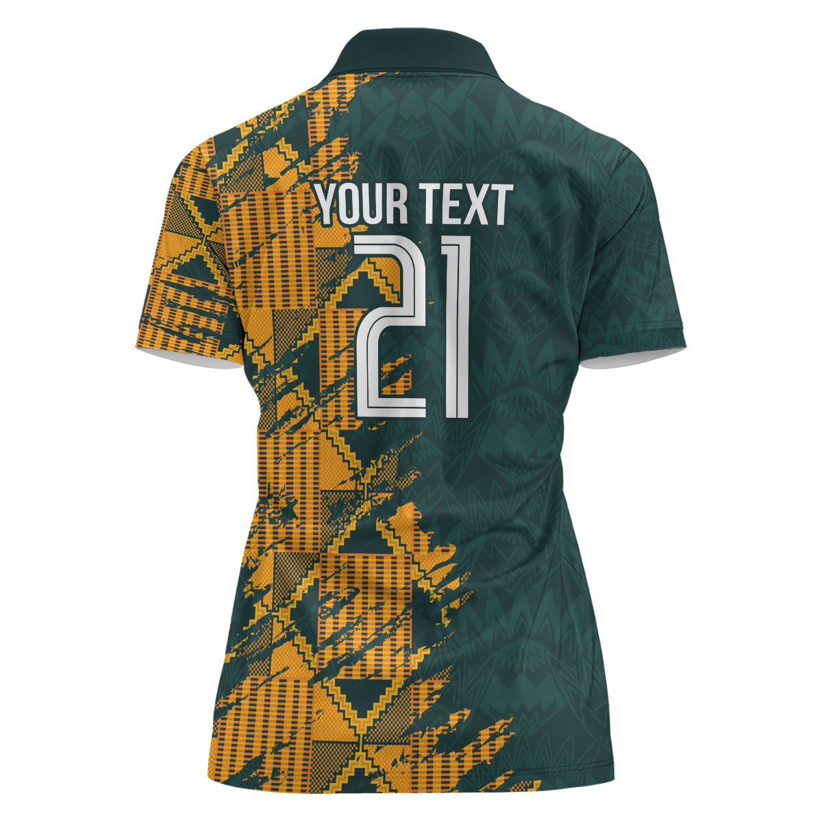 Custom South Africa Rugby Women Polo Shirt The Springboks Mascot Sporty Version - Wonder Print Shop
