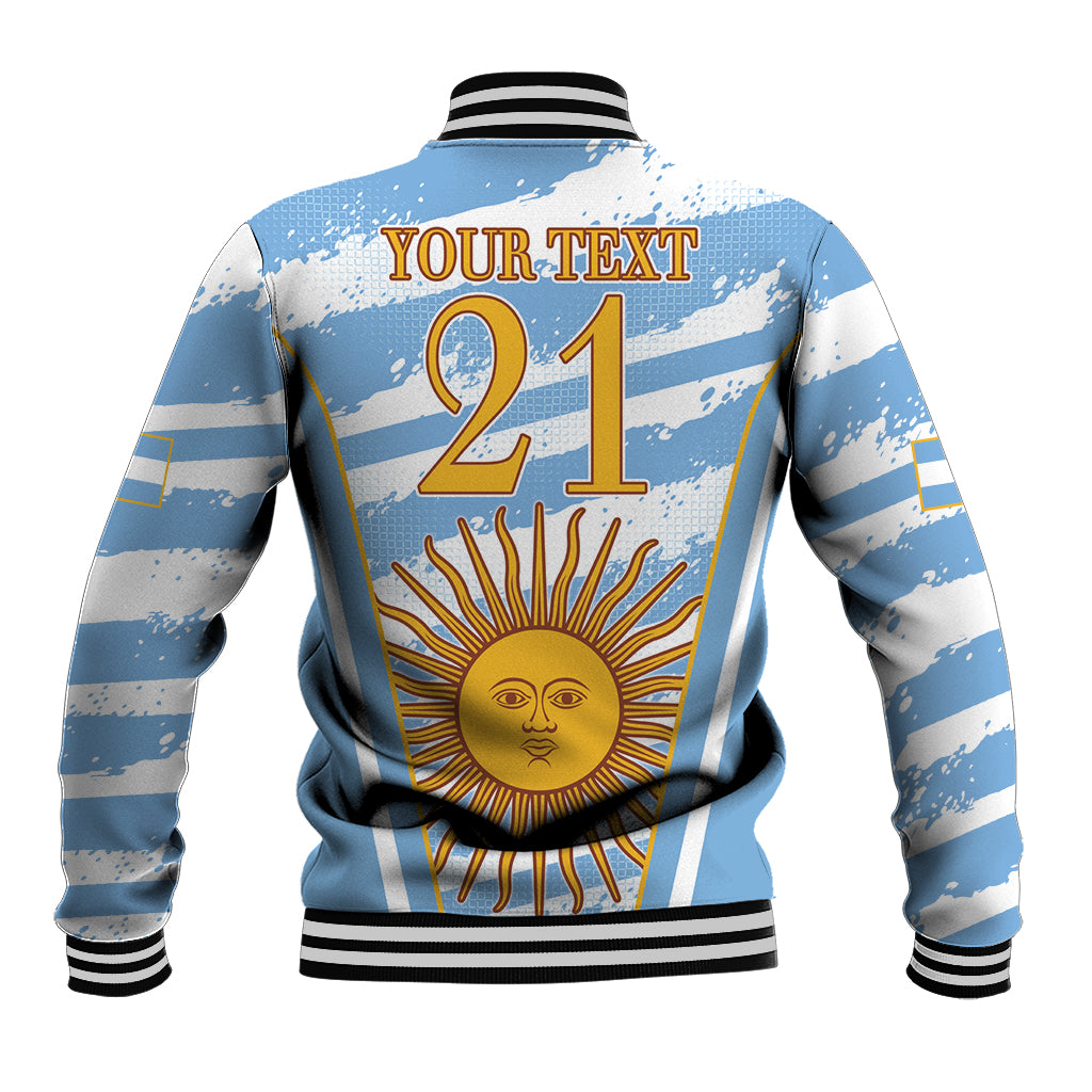 Custom Vamos Argentina Baseball Jacket The Pumas Rugby Mascot Sporty Version LT9 - Wonder Print Shop
