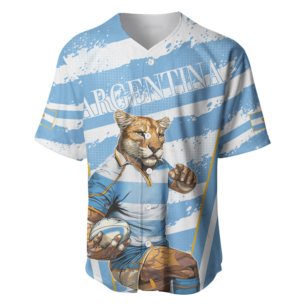 Custom Vamos Argentina Baseball Jersey The Pumas Rugby Mascot Sporty Version