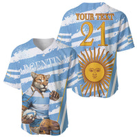 Custom Vamos Argentina Baseball Jersey The Pumas Rugby Mascot Sporty Version LT9 - Wonder Print Shop