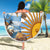 Custom Vamos Argentina Beach Blanket The Pumas Rugby Mascot Sporty Version LT9 - Wonder Print Shop