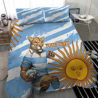 Custom Vamos Argentina Bedding Set The Pumas Rugby Mascot Sporty Version LT9 - Wonder Print Shop