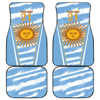 Custom Vamos Argentina Car Mats The Pumas Rugby Mascot Sporty Version LT9 - Wonder Print Shop