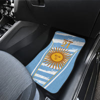 Custom Vamos Argentina Car Mats The Pumas Rugby Mascot Sporty Version LT9 - Wonder Print Shop