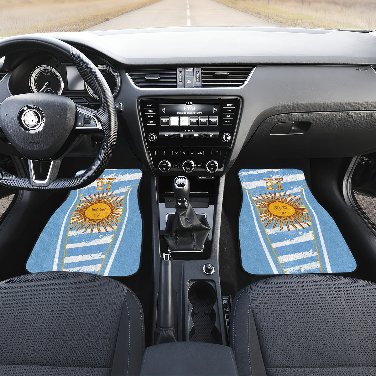Custom Vamos Argentina Car Mats The Pumas Rugby Mascot Sporty Version LT9 - Wonder Print Shop