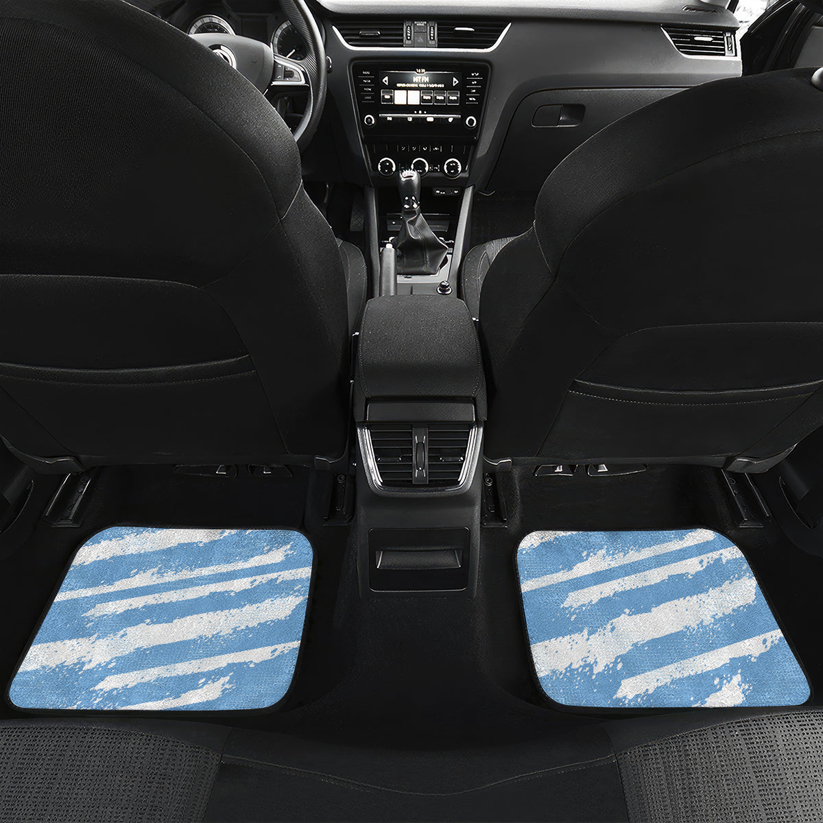 Custom Vamos Argentina Car Mats The Pumas Rugby Mascot Sporty Version LT9 - Wonder Print Shop
