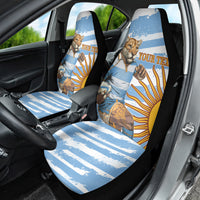 Custom Vamos Argentina Car Seat Cover The Pumas Rugby Mascot Sporty Version LT9 - Wonder Print Shop