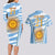 Custom Vamos Argentina Couples Matching Long Sleeve Bodycon Dress and Hawaiian Shirt The Pumas Rugby Mascot Sporty Version LT9 - Wonder Print Shop