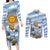 Custom Vamos Argentina Couples Matching Long Sleeve Bodycon Dress and Long Sleeve Button Shirt The Pumas Rugby Mascot Sporty Version LT9 - Wonder Print Shop