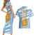 Custom Vamos Argentina Couples Matching Short Sleeve Bodycon Dress and Hawaiian Shirt The Pumas Rugby Mascot Sporty Version LT9 - Wonder Print Shop
