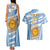 Custom Vamos Argentina Couples Matching Tank Maxi Dress and Hawaiian Shirt The Pumas Rugby Mascot Sporty Version LT9 - Wonder Print Shop