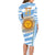 Custom Vamos Argentina Family Matching Long Sleeve Bodycon Dress and Hawaiian Shirt The Pumas Rugby Mascot Sporty Version LT9 - Wonder Print Shop