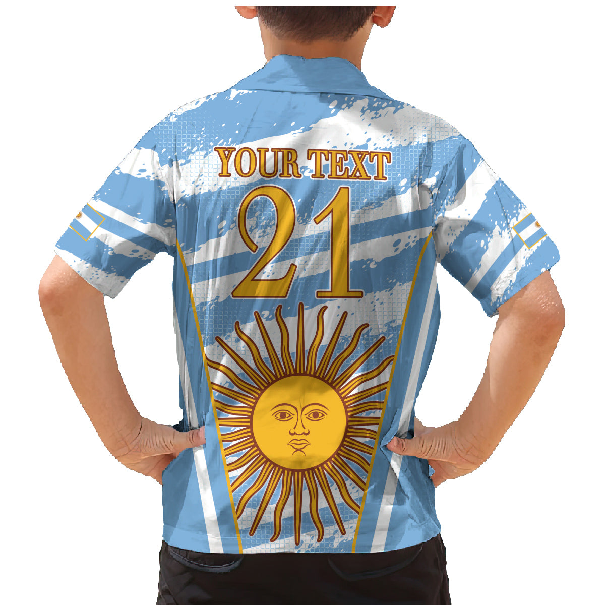 Custom Vamos Argentina Family Matching Mermaid Dress and Hawaiian Shirt The Pumas Rugby Mascot Sporty Version LT9 - Wonder Print Shop