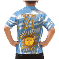 Custom Vamos Argentina Family Matching Mermaid Dress and Hawaiian Shirt The Pumas Rugby Mascot Sporty Version LT9 - Wonder Print Shop