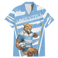 Custom Vamos Argentina Family Matching Mermaid Dress and Hawaiian Shirt The Pumas Rugby Mascot Sporty Version LT9 - Wonder Print Shop