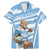 Custom Vamos Argentina Family Matching Mermaid Dress and Hawaiian Shirt The Pumas Rugby Mascot Sporty Version LT9 - Wonder Print Shop