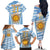 Custom Vamos Argentina Family Matching Off The Shoulder Long Sleeve Dress and Hawaiian Shirt The Pumas Rugby Mascot Sporty Version - Wonder Print Shop