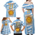 Custom Vamos Argentina Family Matching Off Shoulder Maxi Dress and Hawaiian Shirt The Pumas Rugby Mascot Sporty Version