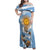 Custom Vamos Argentina Family Matching Off Shoulder Maxi Dress and Hawaiian Shirt The Pumas Rugby Mascot Sporty Version