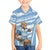 Custom Vamos Argentina Family Matching Off Shoulder Maxi Dress and Hawaiian Shirt The Pumas Rugby Mascot Sporty Version