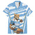 Custom Vamos Argentina Family Matching Puletasi and Hawaiian Shirt The Pumas Rugby Mascot Sporty Version