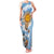 Custom Vamos Argentina Family Matching Tank Maxi Dress and Hawaiian Shirt The Pumas Rugby Mascot Sporty Version