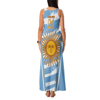 Custom Vamos Argentina Family Matching Tank Maxi Dress and Hawaiian Shirt The Pumas Rugby Mascot Sporty Version - Wonder Print Shop