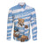 Custom Vamos Argentina Long Sleeve Button Shirt The Pumas Rugby Mascot Sporty Version