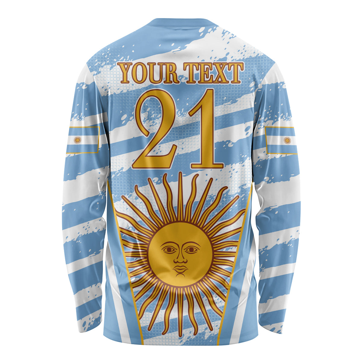 Custom Vamos Argentina Long Sleeve Shirt The Pumas Rugby Mascot Sporty Version - Wonder Print Shop