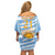 Custom Vamos Argentina Off Shoulder Short Dress The Pumas Rugby Mascot Sporty Version - Wonder Print Shop
