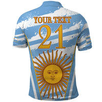 Custom Vamos Argentina Polo Shirt The Pumas Rugby Mascot Sporty Version - Wonder Print Shop